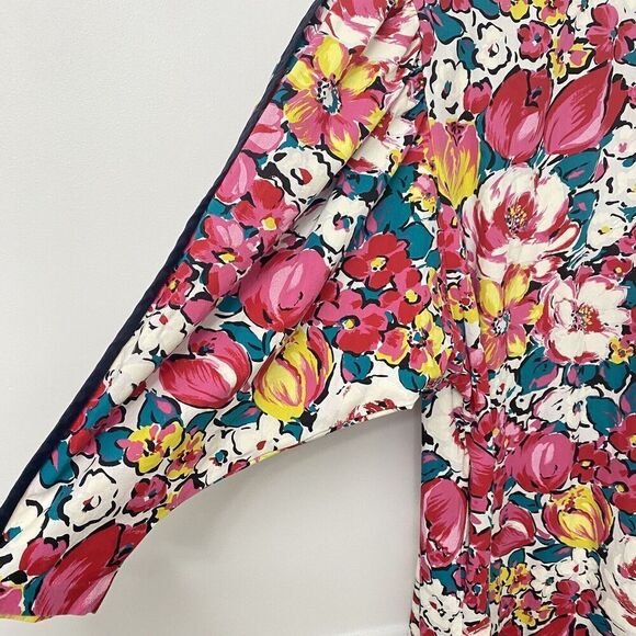 Vtg David Brown California  Floral Maxi Long Sleeve House Coat Dress Women's XS - Picture 11 of 16